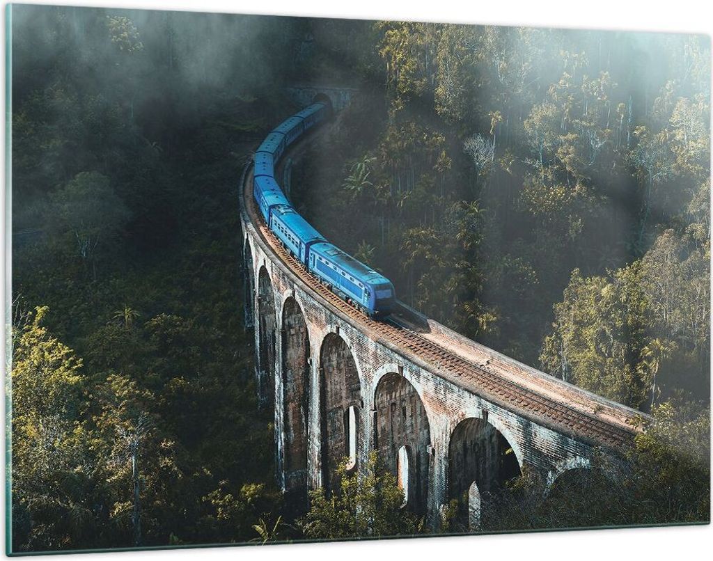 Bilder auf glas - Einteilig - Zug Hogwarts Express - 120x80cm - Glasbilder - Wandbilder - Bilder - zum Aufhängen bereit - Wanddekoration aus Glas ...