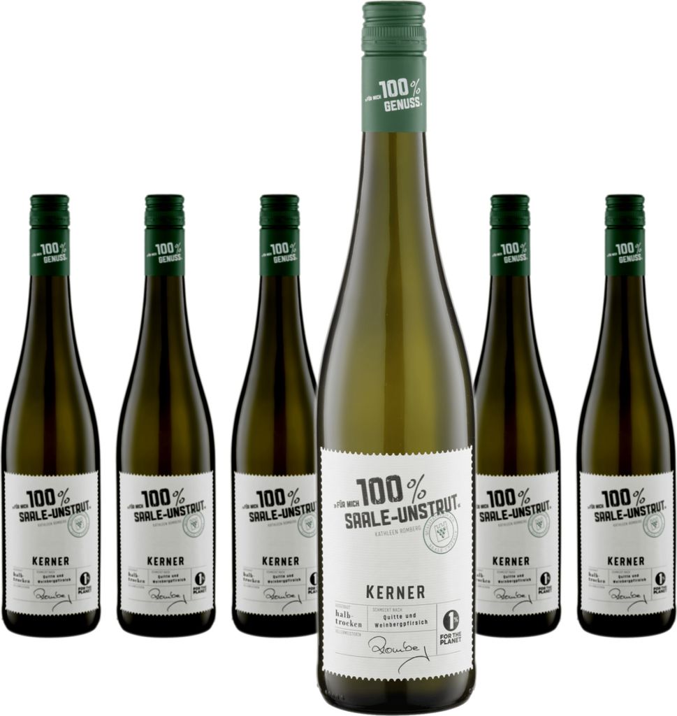 6 x Für mich 100% Saale-Unstrut / Kerner halbtrocken Produktbild 