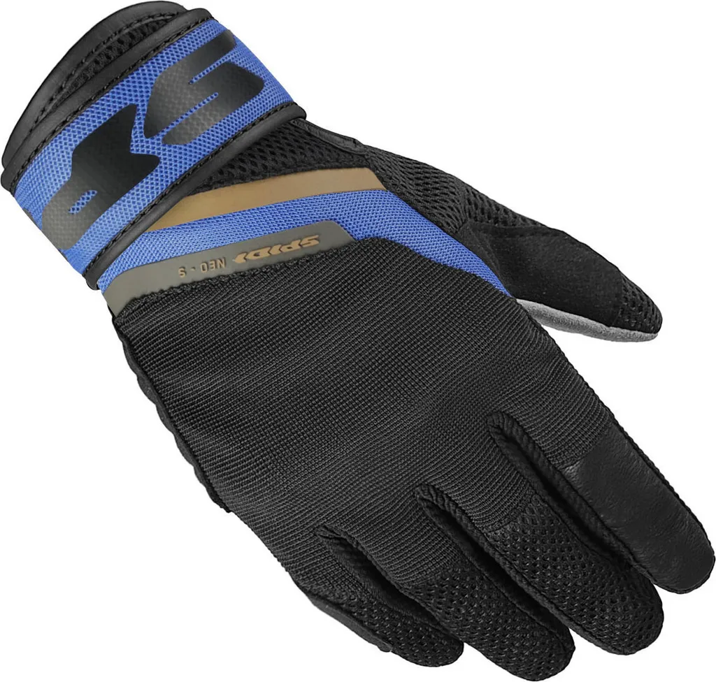 Gants Moto Spidi Neo-S Femme L Noir Bleu - Paume Renforcée et Grip Max