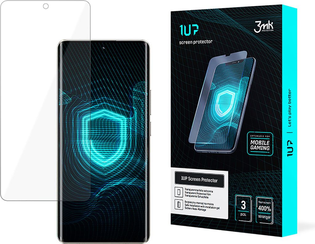 3mk Display Schutzfolie 1UP für Realme 10 Pro+ transparent Gaming (3 Stück)