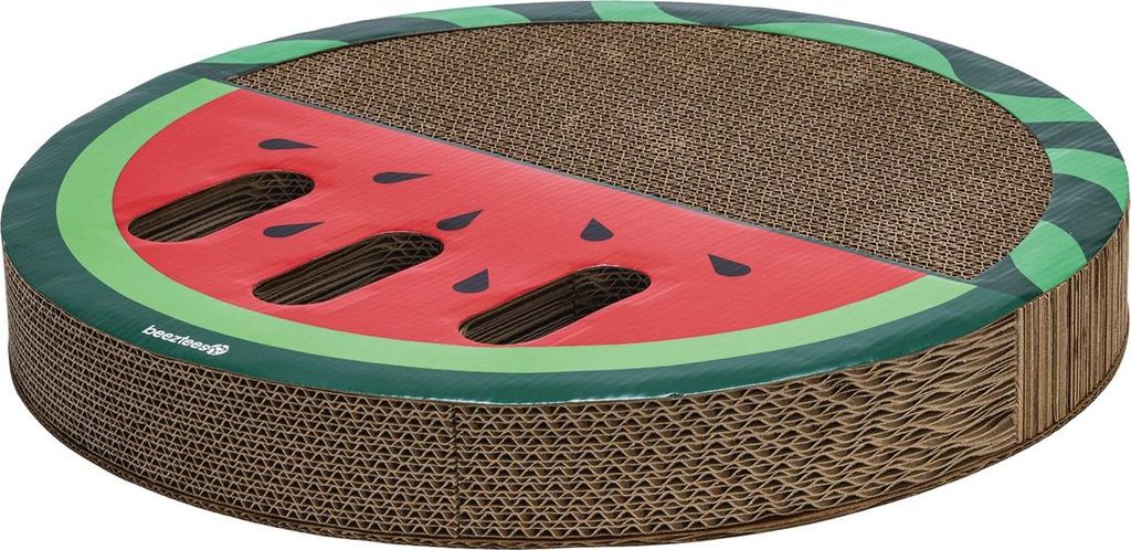 Beeztees Kratzspielzeug Melone aus Karton