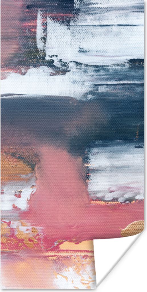 MuchoWow Poster Abstrakt - Malerei - Design 40x80 cm - Dekoration