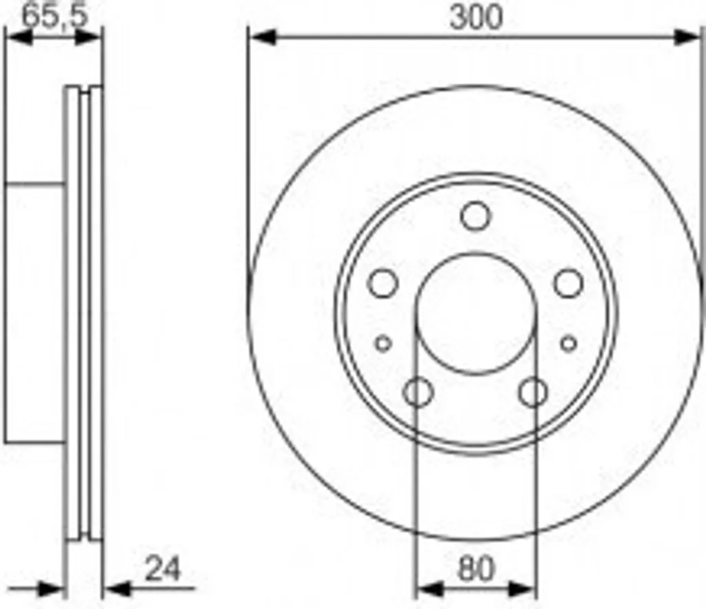 Disque de frein de remplacement pour Fiat Ducato et Peugeot Boxer Bosch