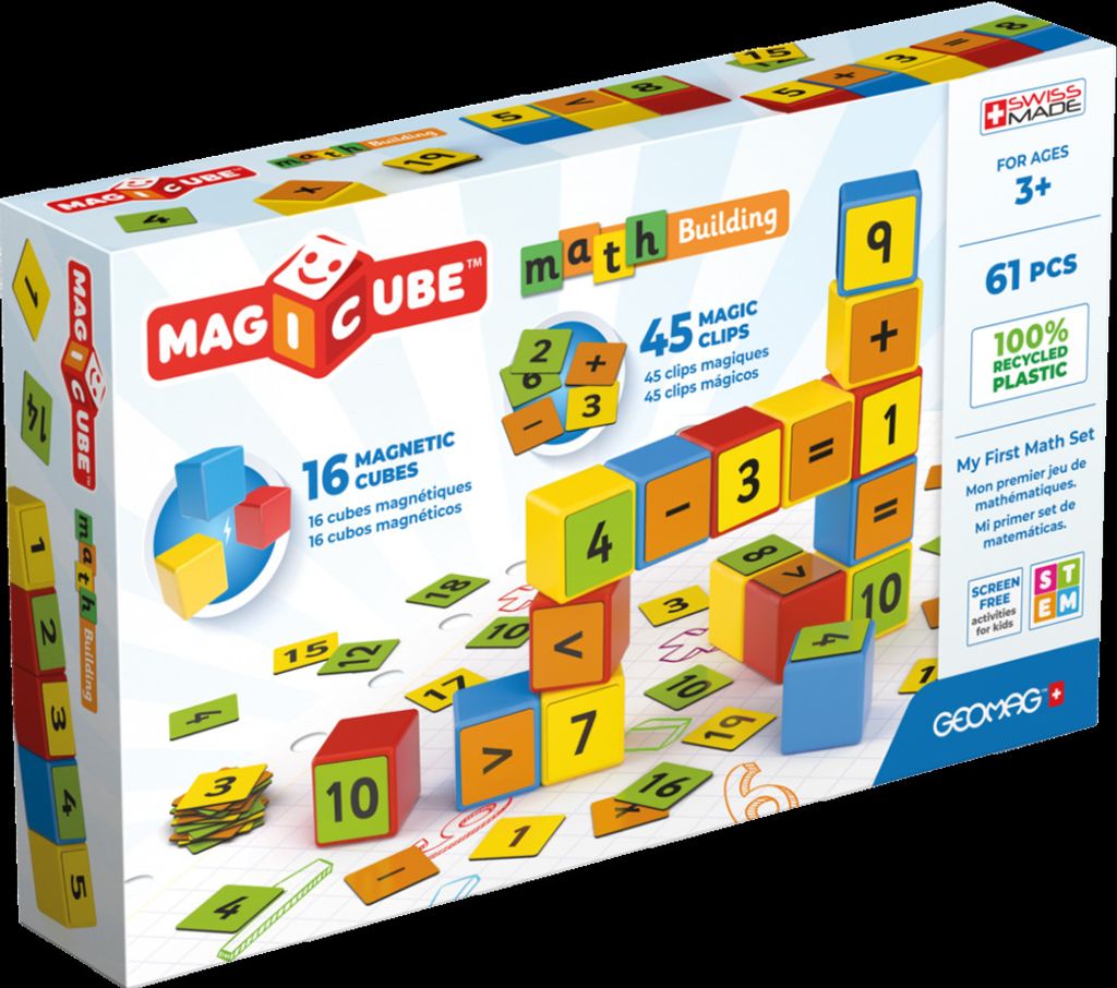 GEOMAG Magnetické kostky Magicube Math 61 kostek Obrázek produktu 1