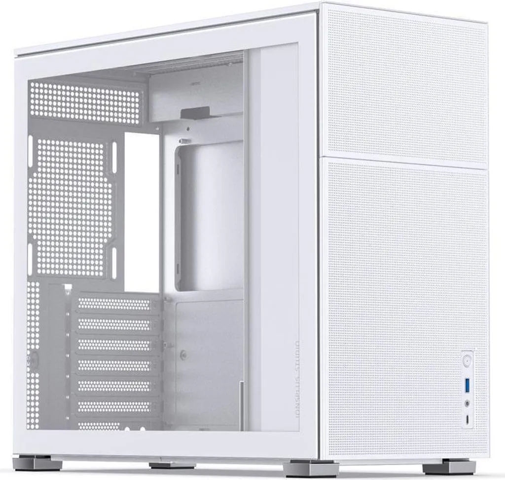 Boîtier PC Gamer Jonsbo D41 MESH Blanc Moyen Tour avec Façade Ventilée