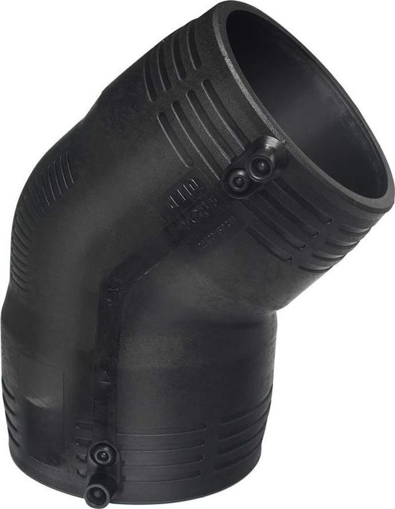 Elektroschweißbogen 45° d110 PE100, SDR11, PN10 Gas/PN16 Wasser