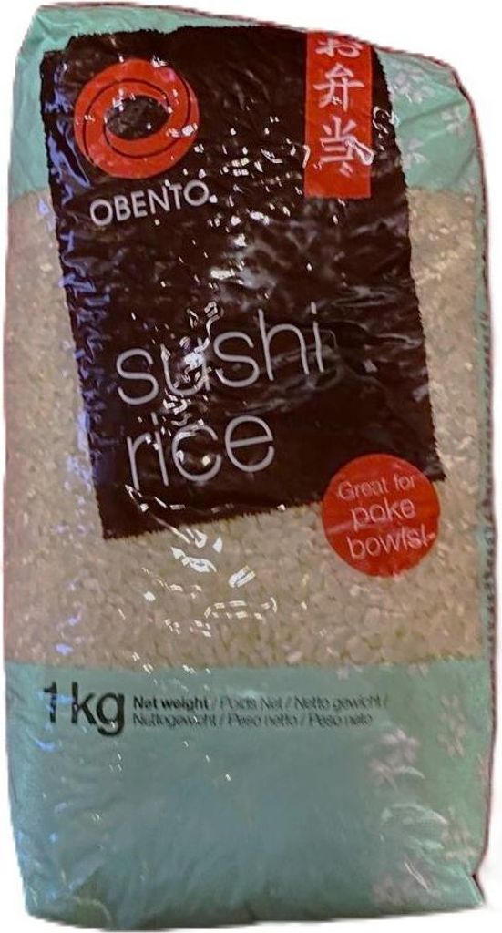 Obento Sushi Reis, Klebreis für Nori-Rollen und andere japanische Sushi Spezialitäten, 1kg