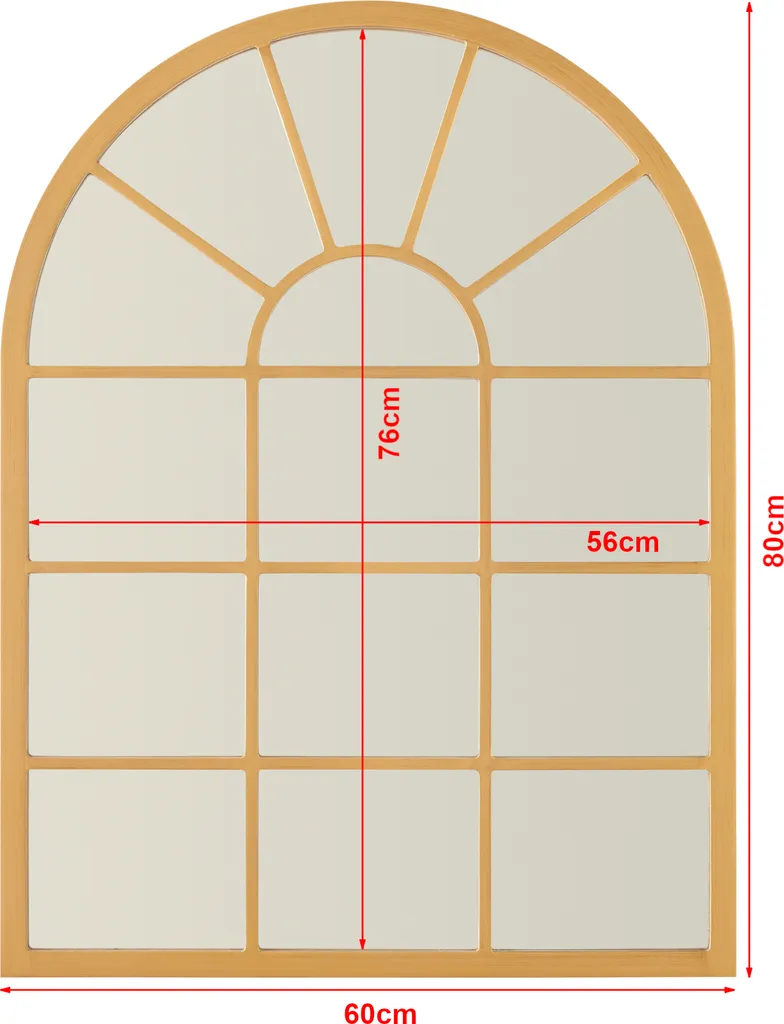 Specchio Oro Villalago 80x60 | Complemento Arredo Luxury Chic - 5