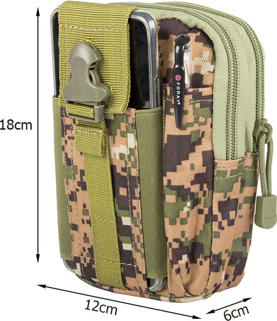 Outdoor Taktische Gürteltaschen Digital Woodland Armee Produktbild 