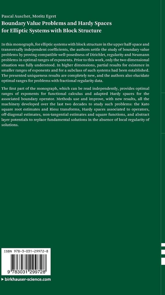 Boundary Value Problems and Hardy Spaces for Elliptic Systems with Block Structure