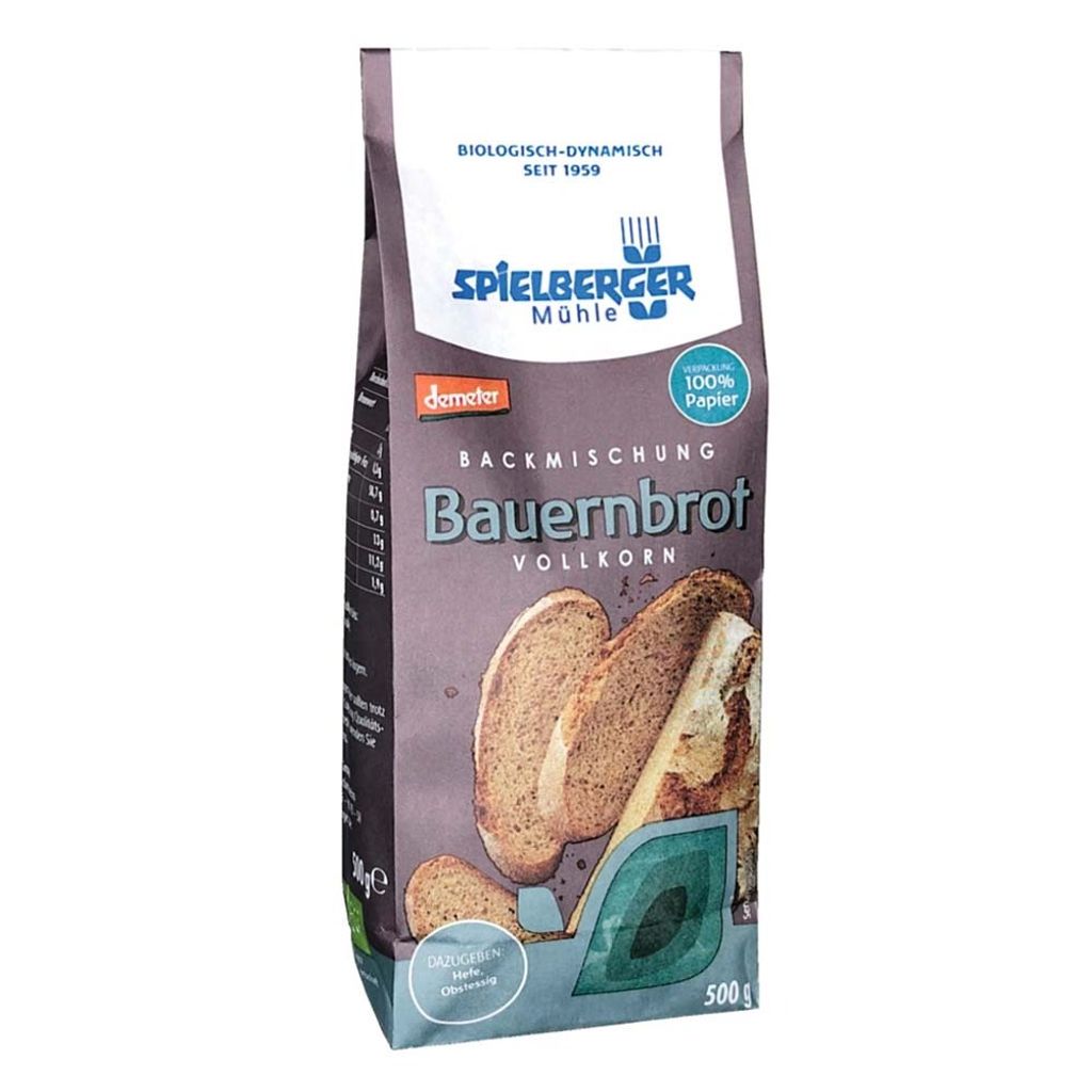 A product package for bread mix.