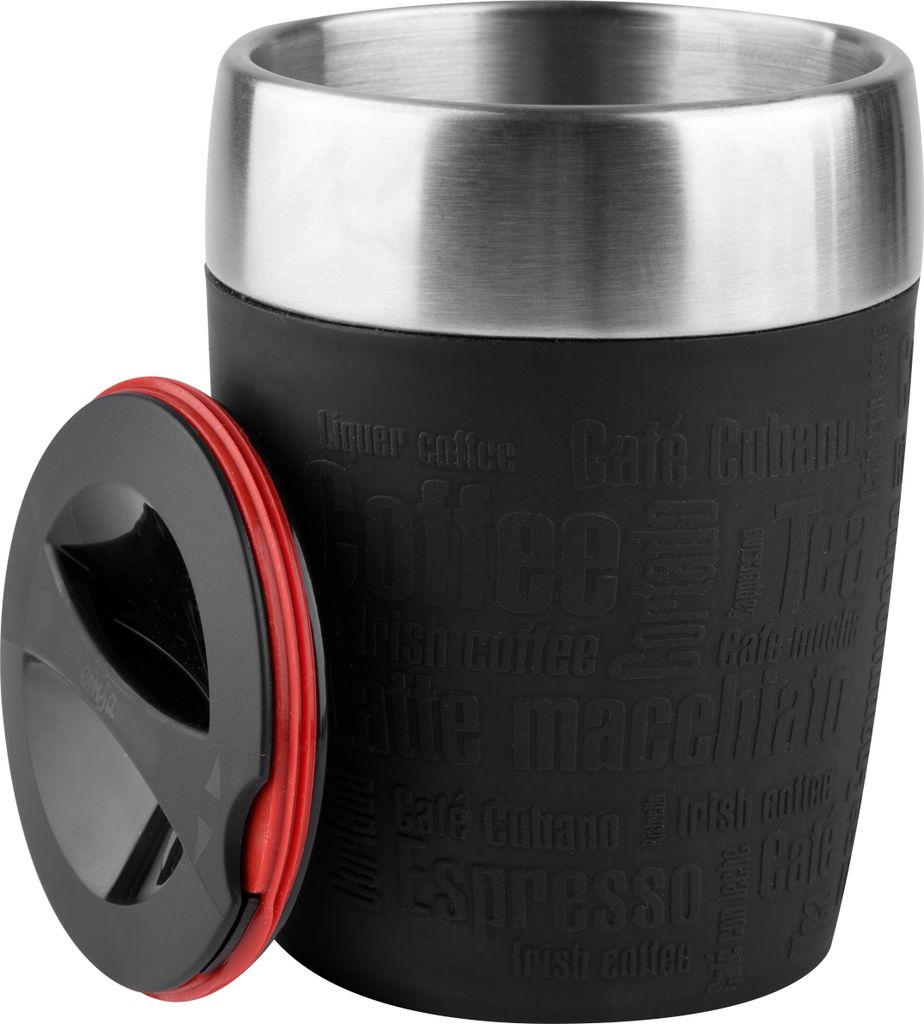 emsa Isolierbecher TRAVEL CUP 0,20 Liter Manschette schwarz