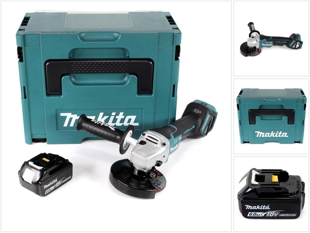 Makita DGA 517 G1J Akumulátorová uhlová brúska 18 V 125 mm Obrázok produktu 