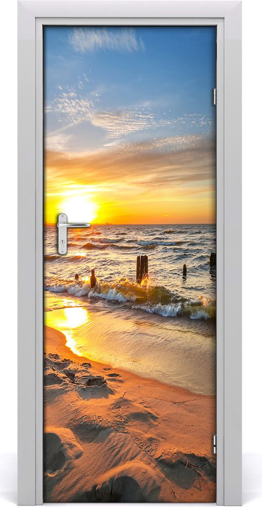Tulup Türaufkleber 75x205 cm Dekorative Aufkleber Selbstklebend Wasserdichte Tapete Abnehmbar Schlafzimmer Wohnzimmer Wohnkultur - Sonnenuntergang...