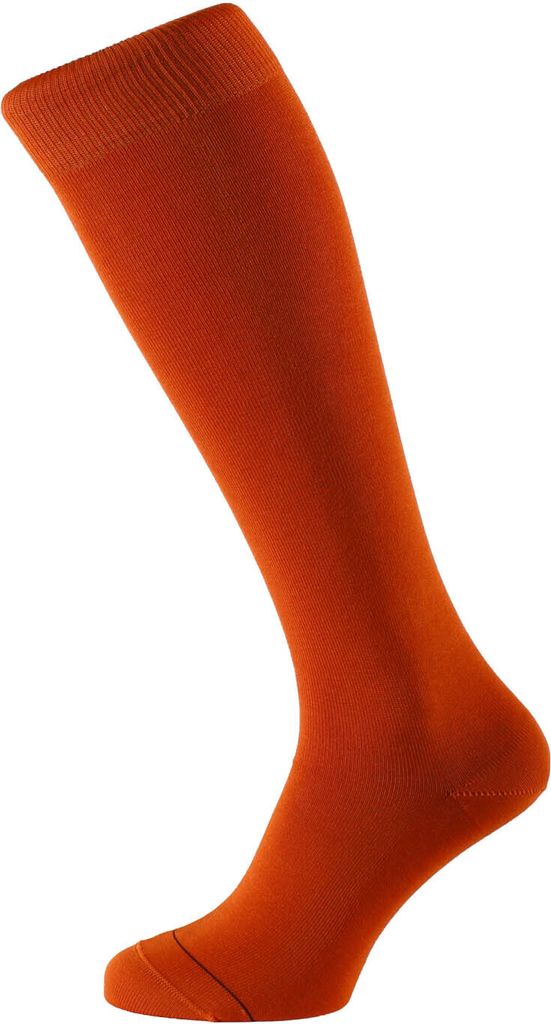 ALBERT KREUZ Herren Kniestrümpfe Fil d'Écosse Orange, 45-47