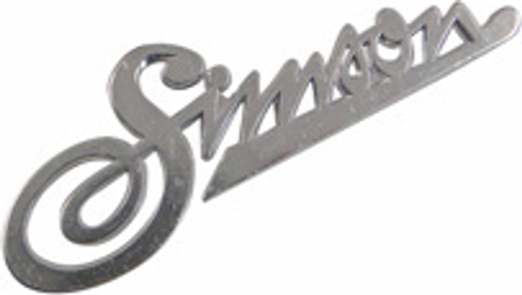 Firmenschild am Frontschild KR50 - Schriftzug Aluminium, silber