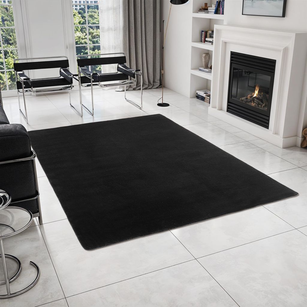 Homebyhome Waschbarer Kurzflor Teppich, rutschfest & weich, Modernes Einfarbig Design für Wohnzimmer, Schlafzimmer, Grösse: 200x290 cm
