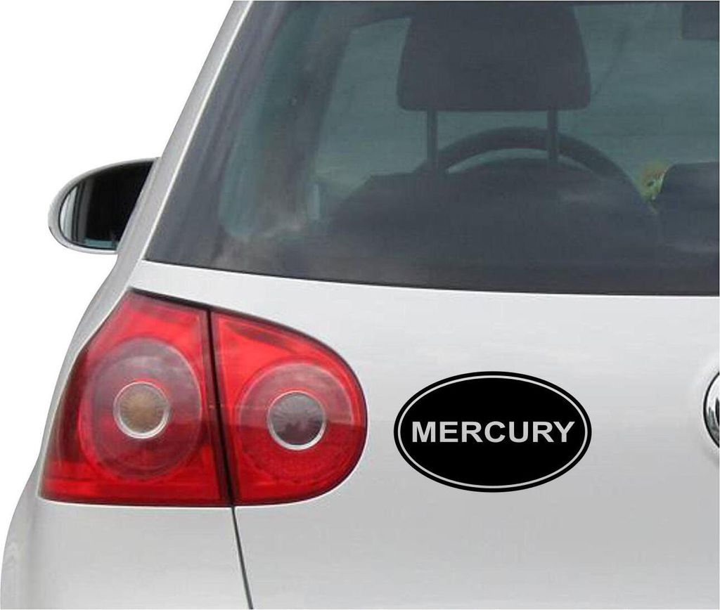 Aufkleber / Autoaufkleber - JDM - Die cut - MERCURY Decal OUTBOARDS MOTOR BOAT Fenster Sticker - schwarz - 144mmx88mm