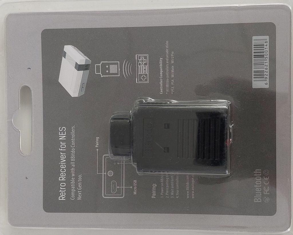 8Bitdo Retro Receiver, USB Typ-A, Bluetooth, Černá, 34,8 Obrázek produktu 