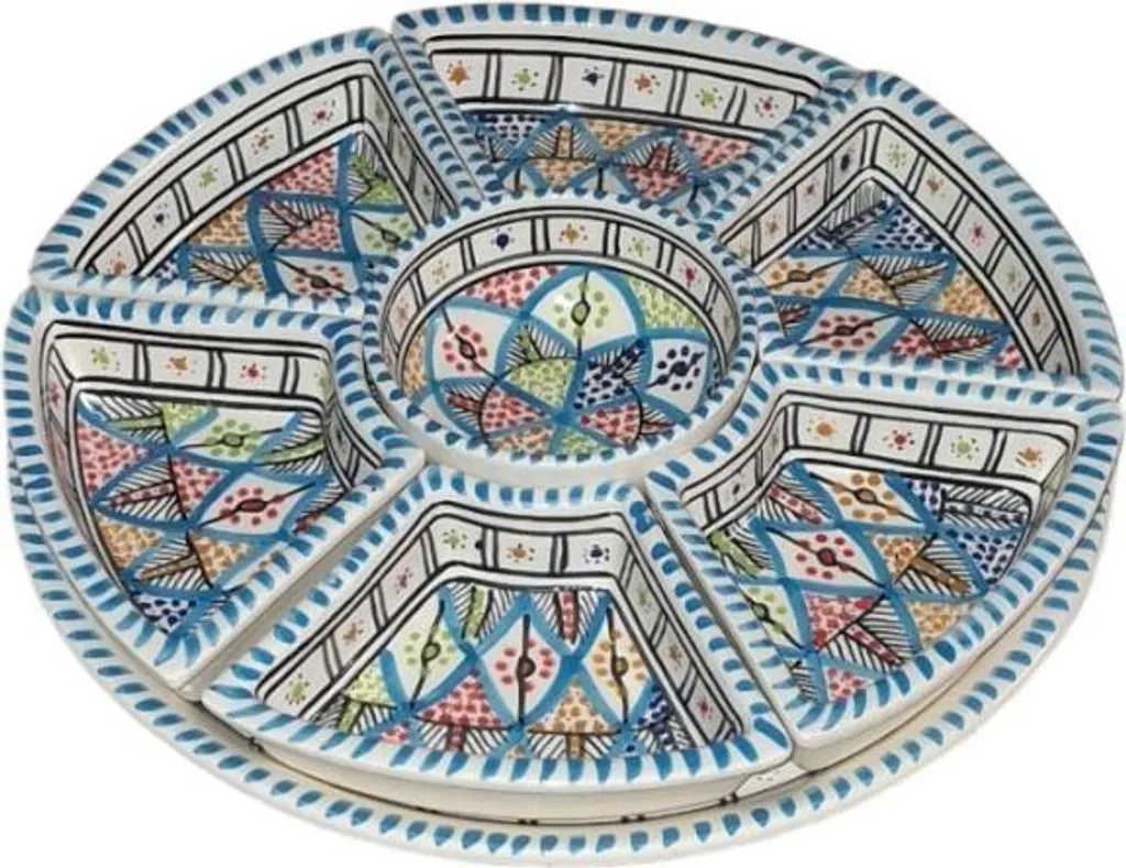 Acquista Set Aperitivo Bakir Royal: Ceramica Artigianale Decorata a Mano