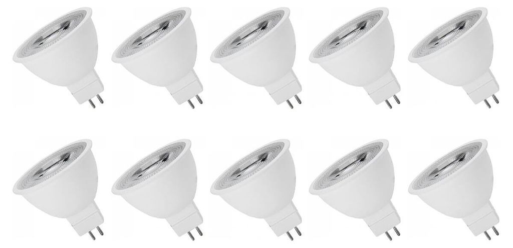 Spectrum GU5.3 LED Spot Lampe 6W 450lm 6000K Kaltweiß 12V 10 Stück