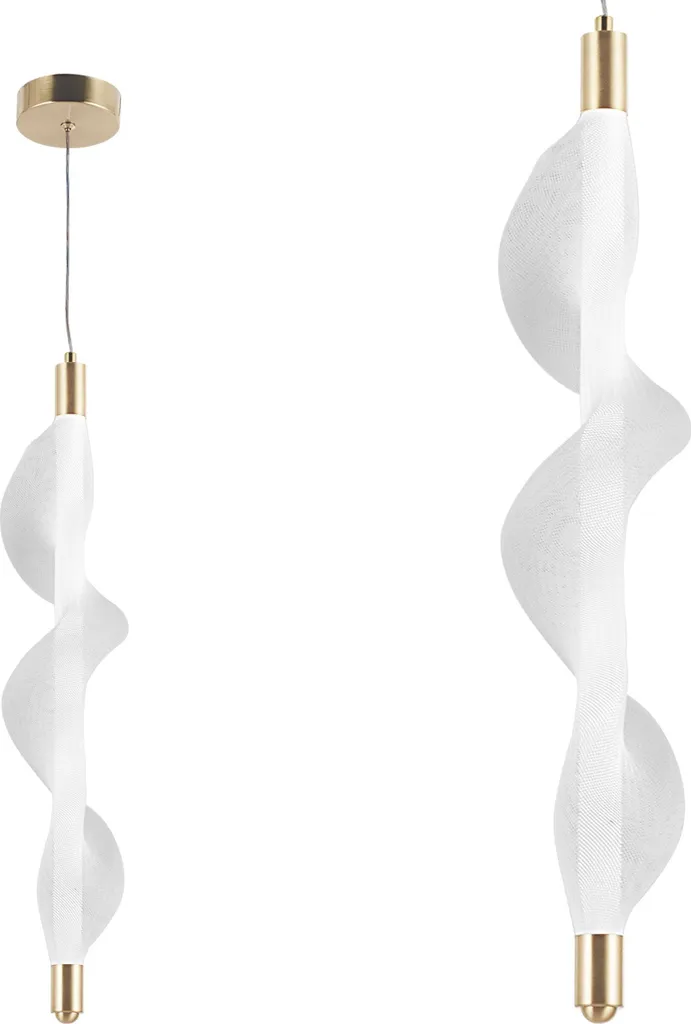 Suspension Luminaire LED Toolight Blanche et Or pour Intérieur Chic