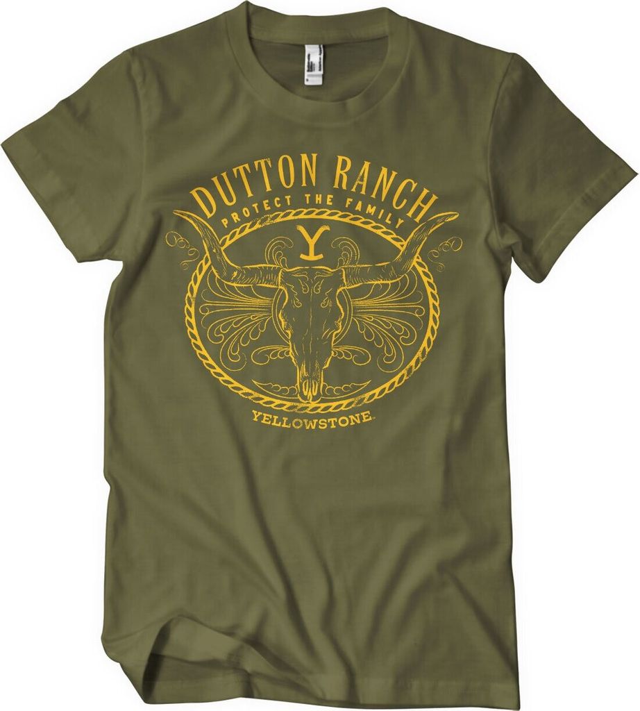 Yellowstone - Protect The Family T-Shirt - XX-Large - Olive