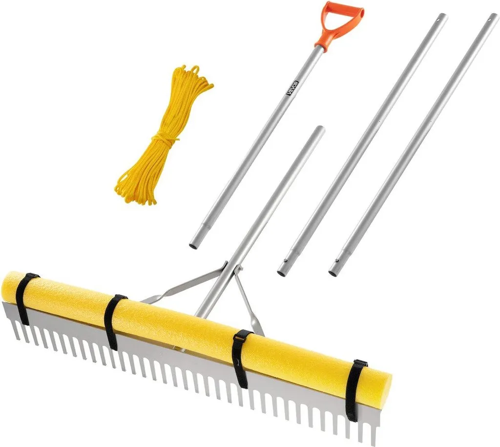 Aplatissez vos sols facilement avec ce râteau niveleur 914 mm robuste