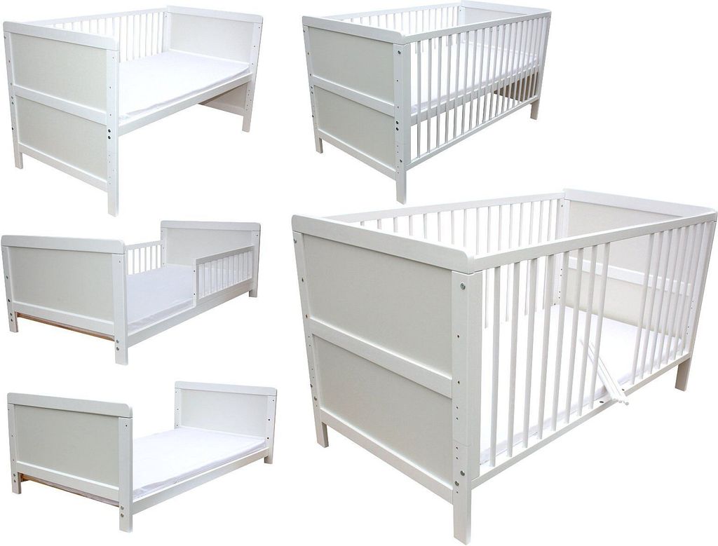 Kinderbett Juniorbett Beistellbett 140x70cm 3in1 mit Produktbild 