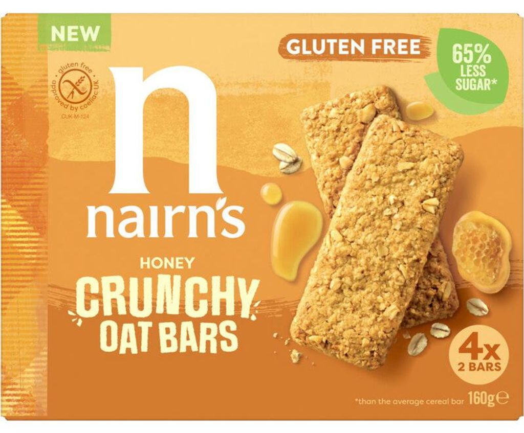 Nairn's Honig Knusprige Hafer-Riegel glutenfrei 160g – Produktbild 