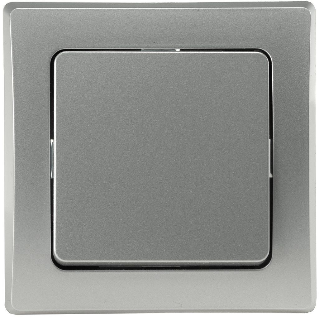 Commutatore ChiliTec DELPHI, da incasso, argento 250V AC / Immagine del prodotto 