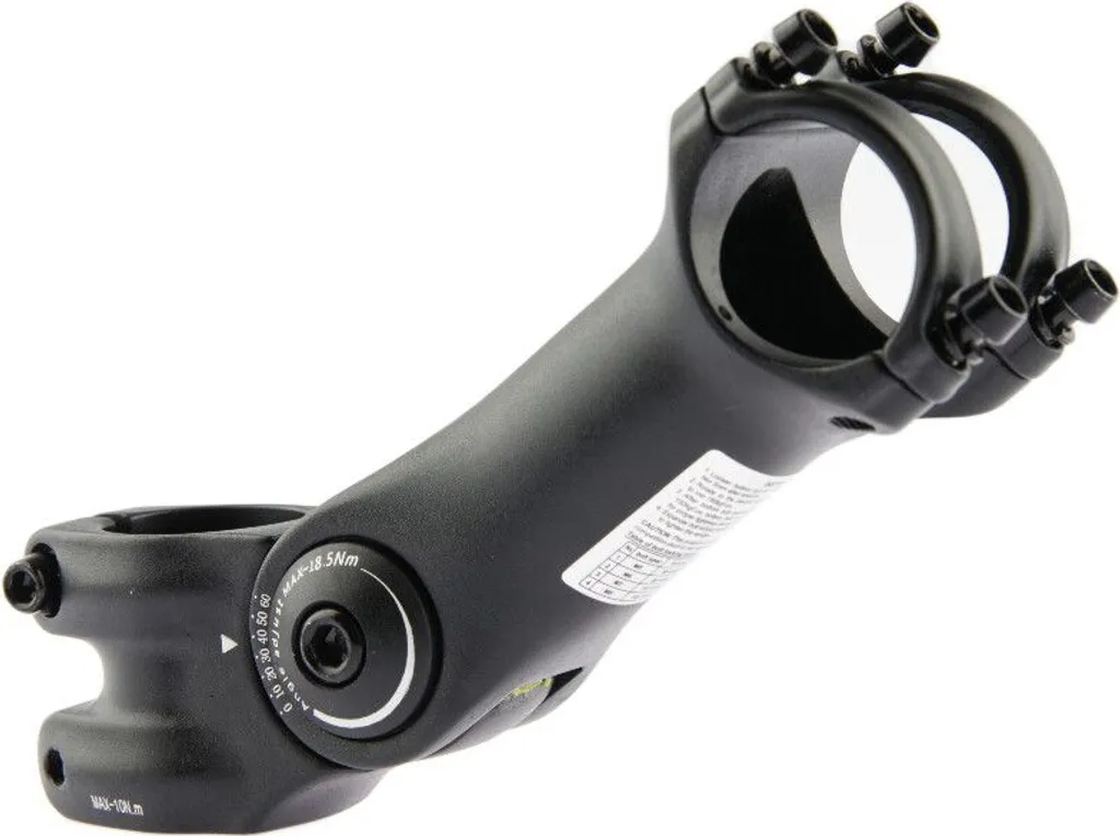STEM Primax E Enschede | Estensione: 125 mm Dimensione tubo sterzo a sfera: Ø28,6mm | Diametro morsetto: Ø31,8mm - Nero