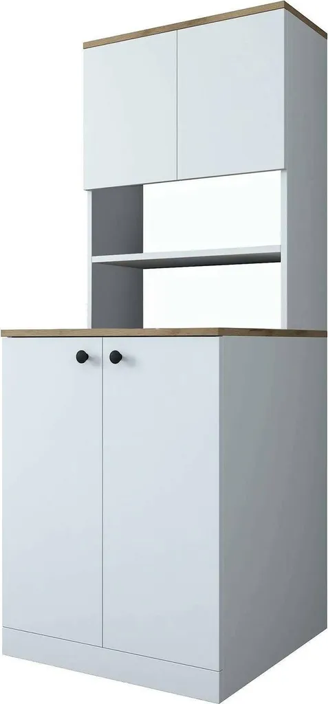 Placard de Rangement Polyvalent Blanc 70x184 cm Marty Multi-Usage