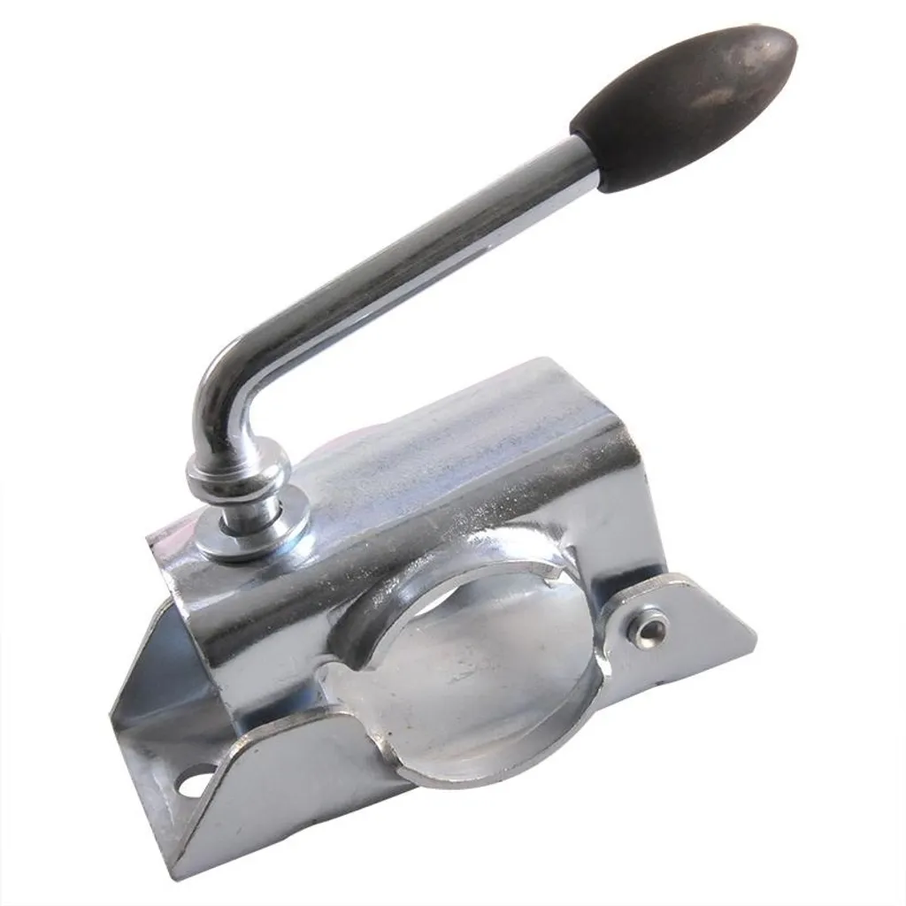 Support de fixation 48mm pour roue jockey et béquille de remorque