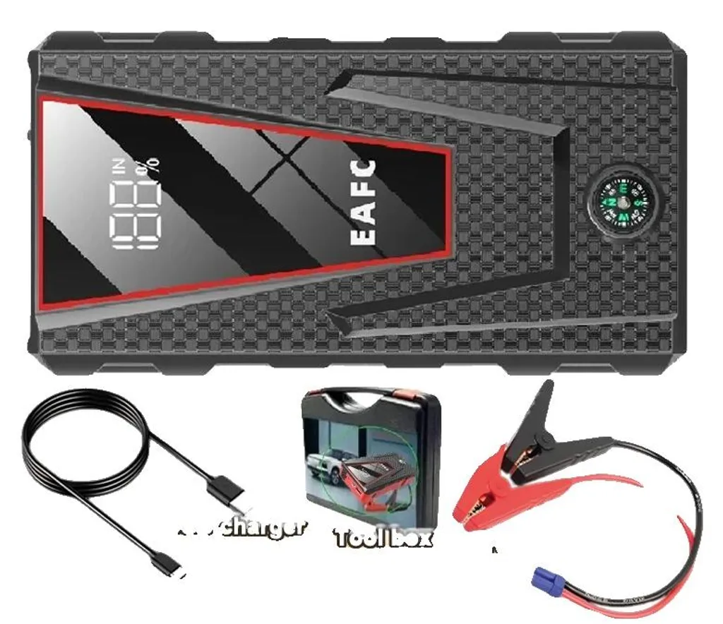 Booster de batterie auto 1200A Start 12V avec port USB et sac de transport
