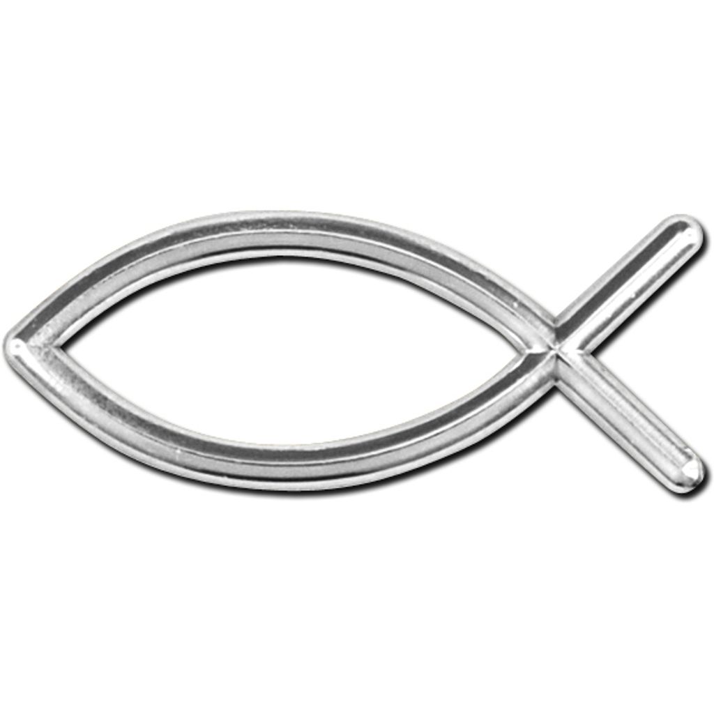 Deko-Fisch silber 30x12mm 15 Stueck