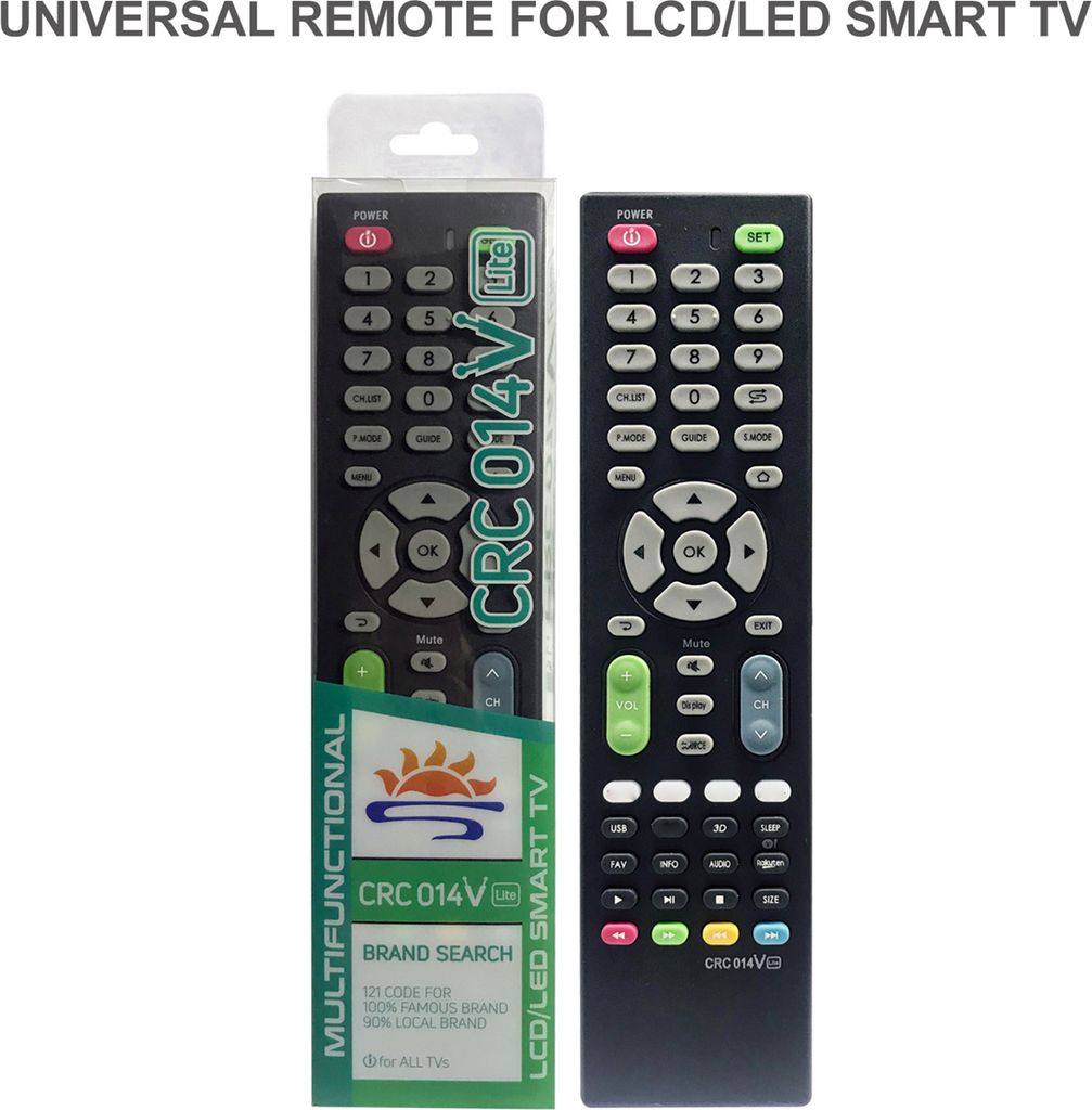 Universelle Fernbedienung fuer LED-LCD-TVs, TV-Fernbedienung mehrerer Marken, Ersatzfernbedienung fuer TVs mit Netzwerkplattformtasten