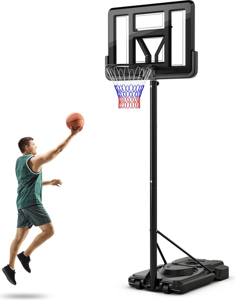 COSTWAY Panier de basket outdoor, support de basket Image du produit 