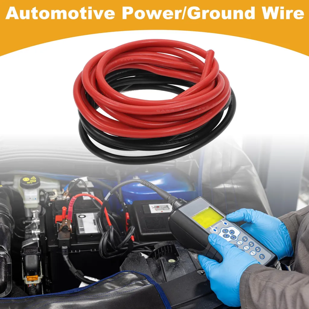 Câble 6 AWG Anti-Parasites pour Mise à la Terre Autoradio et Haut-Parleur