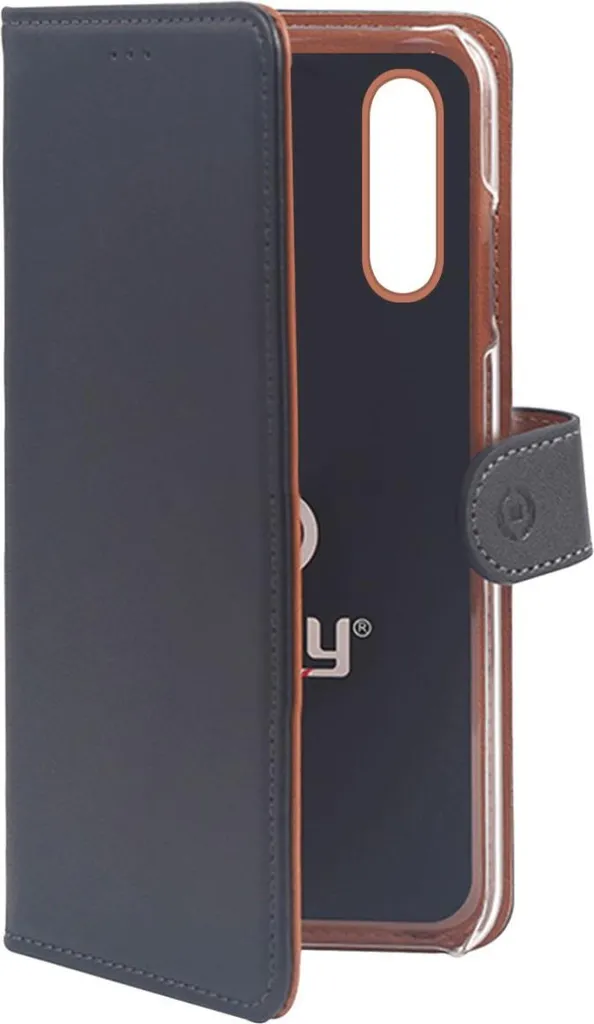 Celly WALLY841 custodia per cellulare 16,2 cm (6.39") Custodia flip a libro Nero