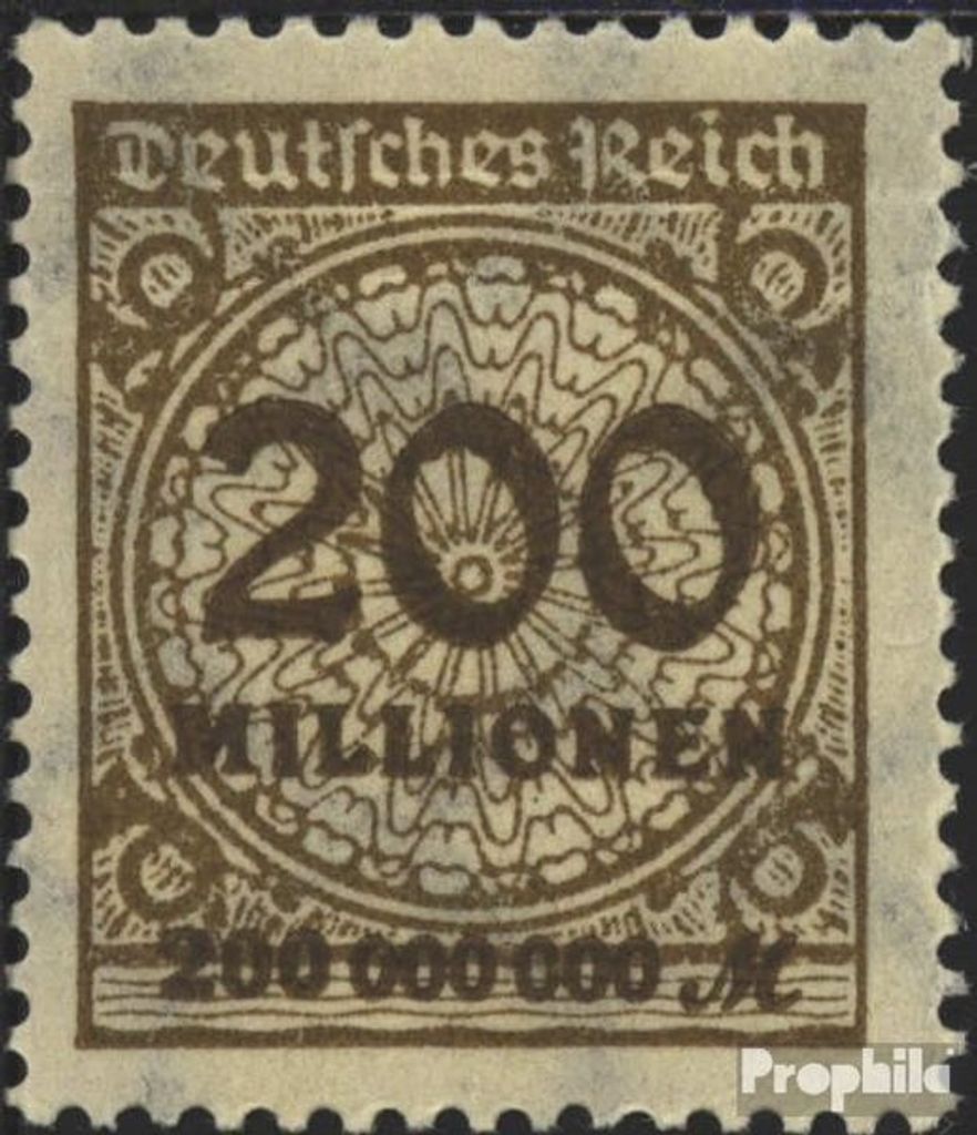 Briefmarken Deutsches Reich 1923 Mi 323A b gestempelt Hochinflation