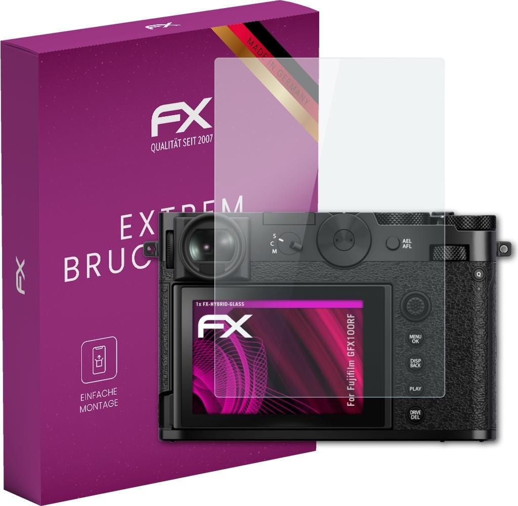 atFoliX FX-Hybrid-Glass Displayfolie kompatibel mit Fujifilm GFX100RF Glasfolie