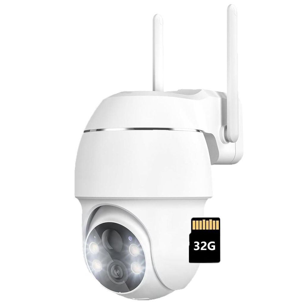 2K Überwachungskamera Aussen Akku, 355°/90° Schwenkbar, Kabellose WLAN IP Kamera Outdoor mit Nachtsicht in Farbe, Personen-/Bewegungserkennung m...