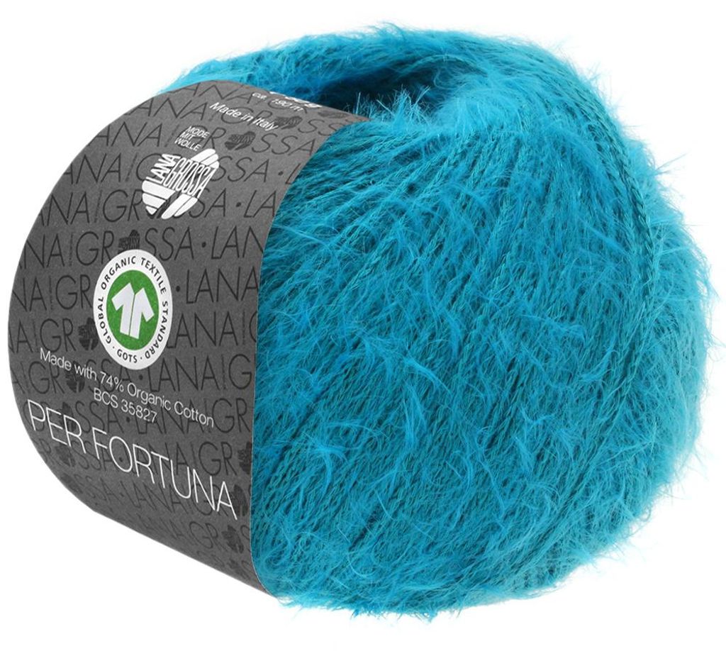 Lana Grossa - Per Fortuna GOTS 0015 grünblau Produktbild 