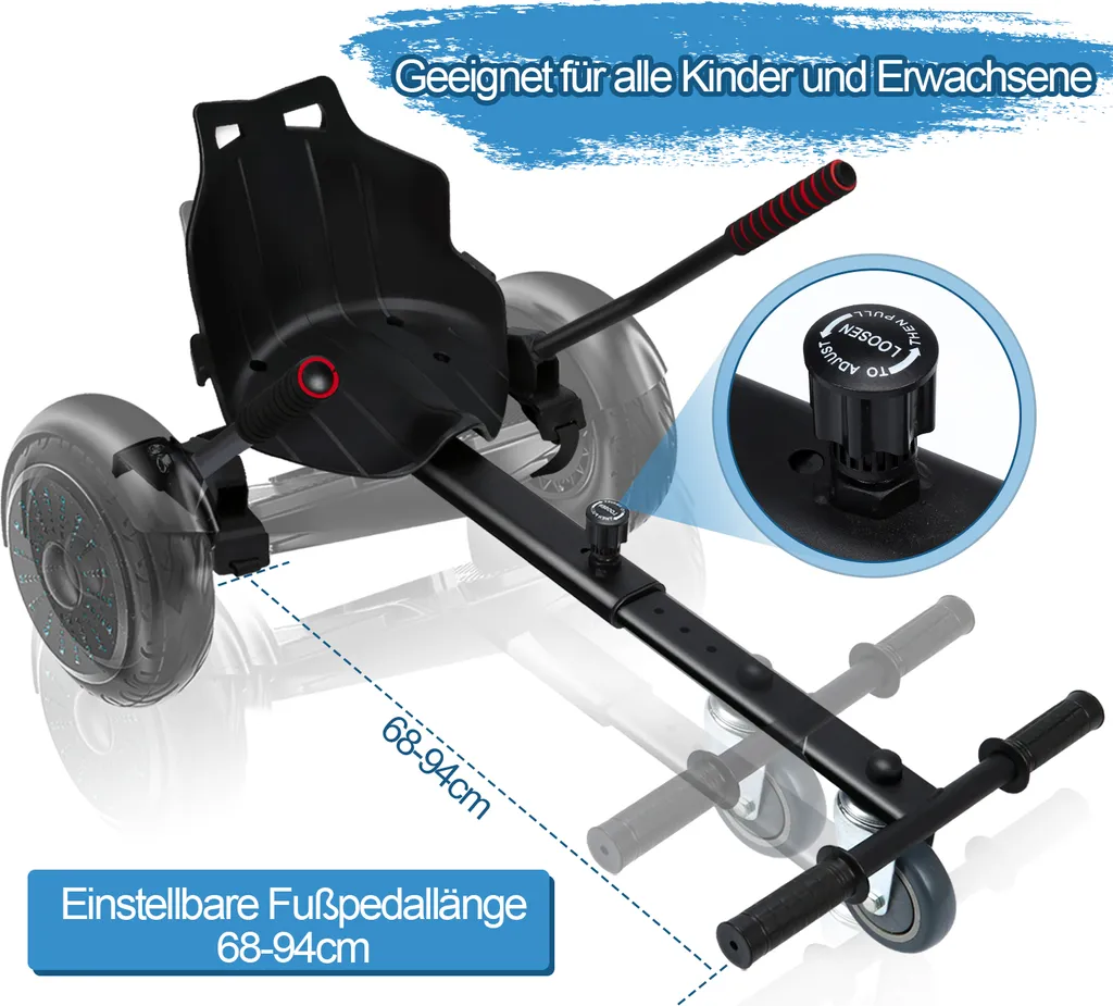 Hoverkart Universel Réglable pour Scooter Électrique - Kit Siège VINGO - 4