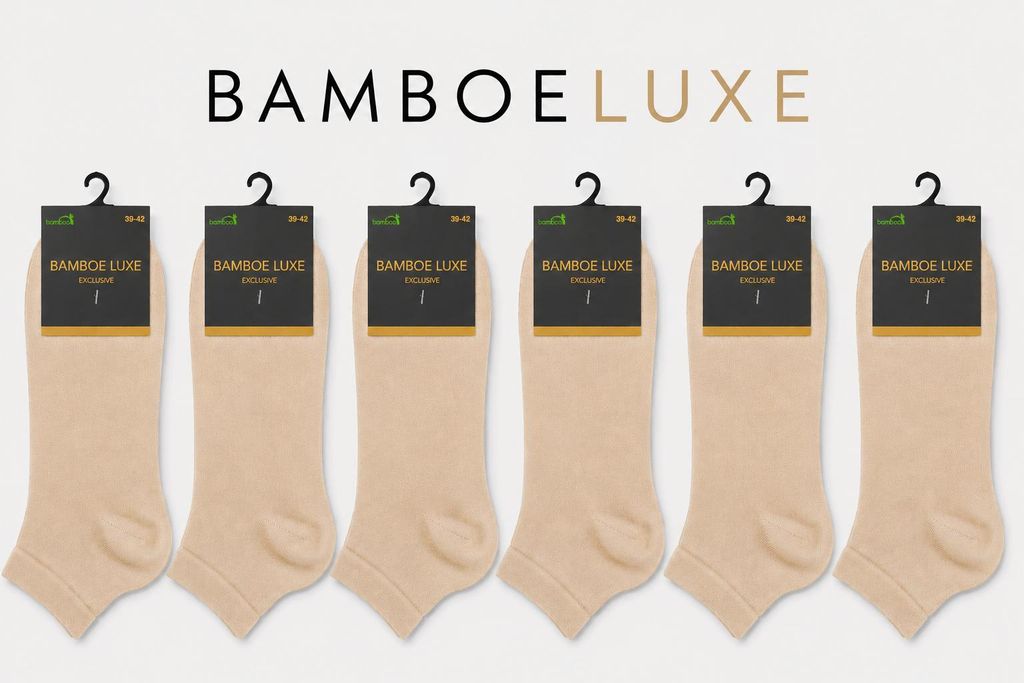 Bambus Socken, Sneaker Socken, 6 Paar, Damen und Herren, Produktbild 
