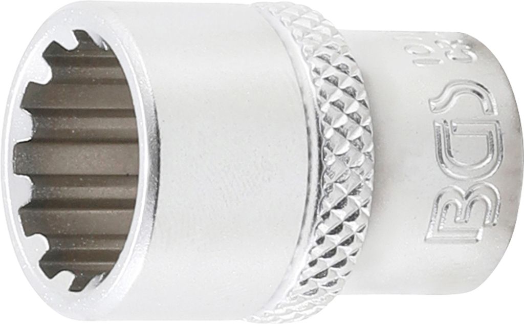 BGS 10112 Steckschlüssel-Einsatz "Gear Lock", 6,3 (1/4), 12 mm
