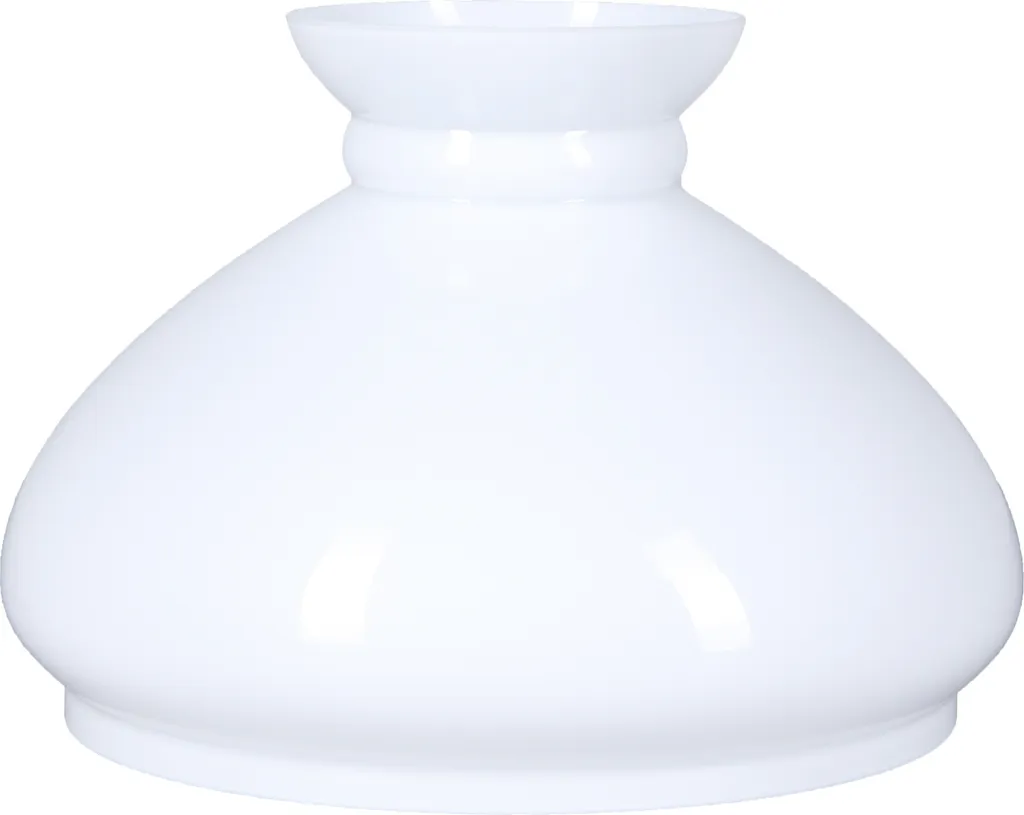 Verre à pétrole blanc Ø 234mm - Abat-jour de rechange pour lampe à huile