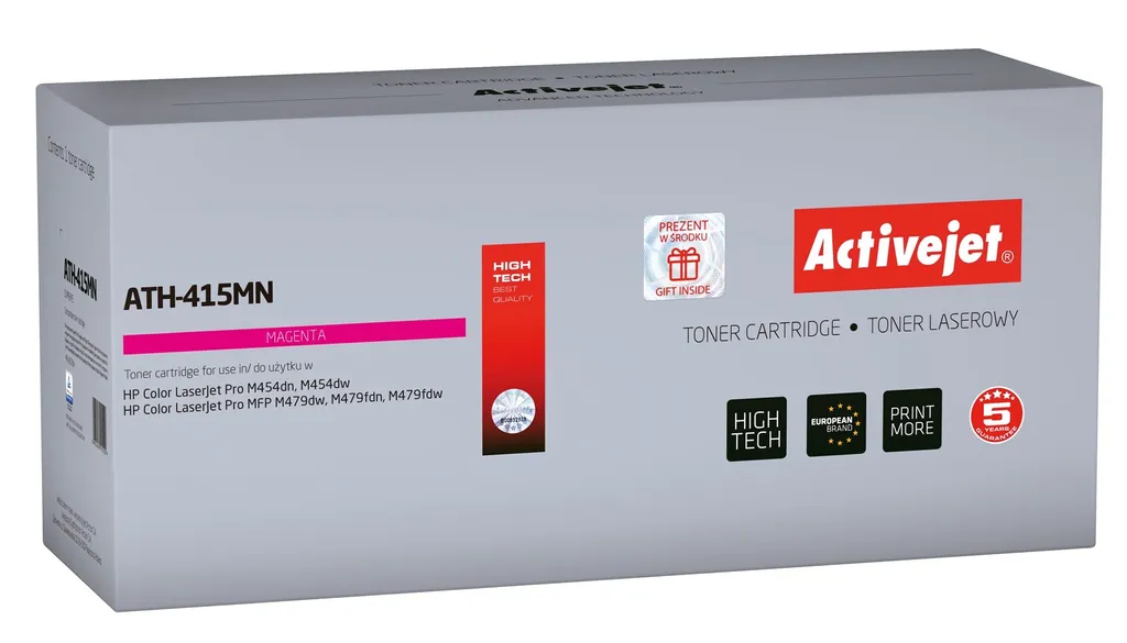 Toner rouge Activejet ATH-415MN haute capacité 2100 pages avec puce