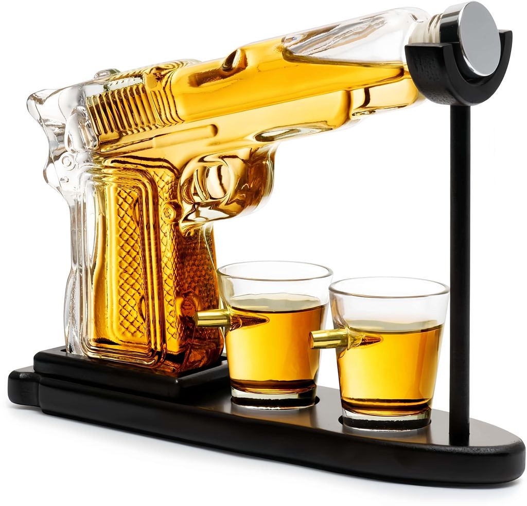 Whiskey Karaffe Set, Whiskykaraffe Set mit 2 Gläsern - Produktbild 